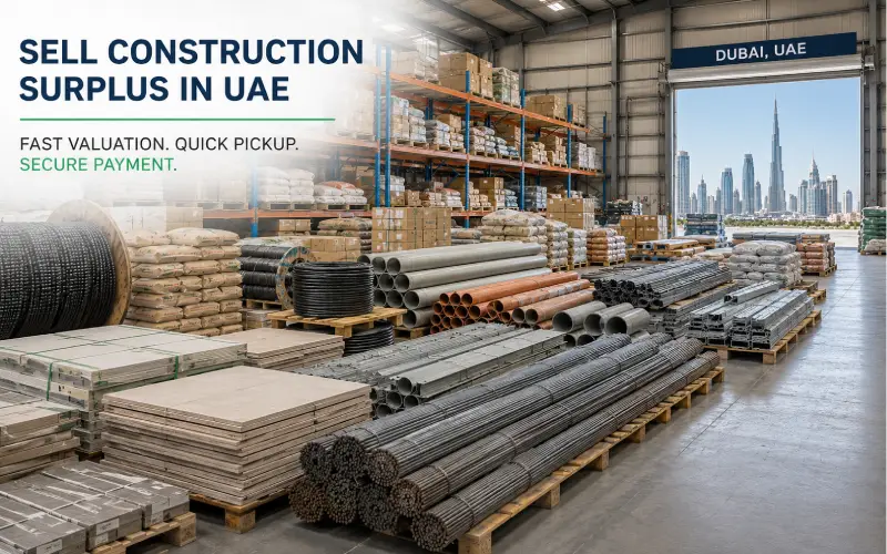 How to Sell Leftover Construction Materials in UAE: A Complete Guide for Contractors & Project Managers