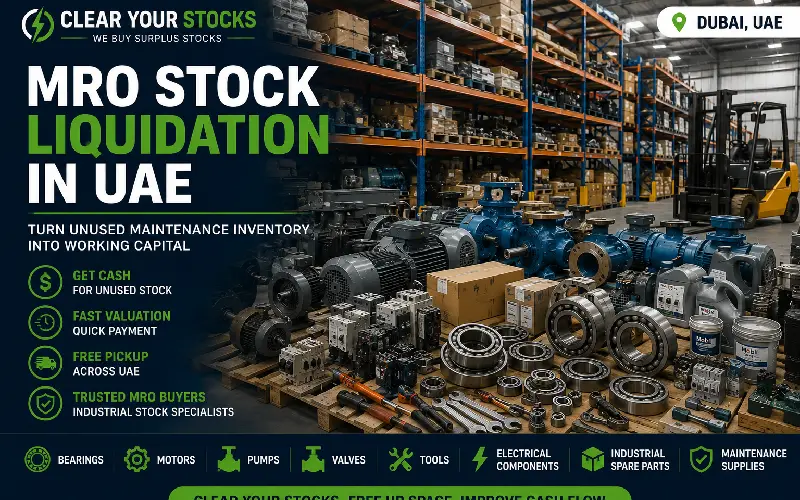 MRO Stock Liquidation in UAE: Turn Unused Maintenance Inventory into Cash