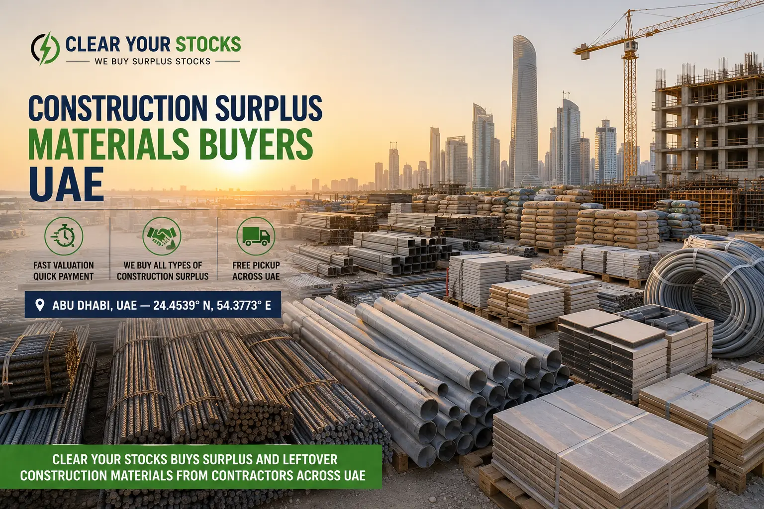 How to Sell Leftover Construction Materials in UAE: A Guide for Contractors & Project Managers