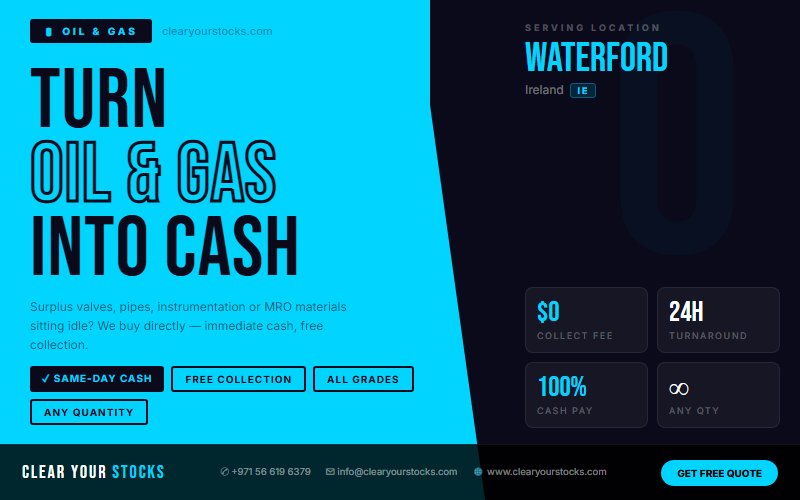 Stop Losing Money on Dead Oil & Gas Stock in Waterford, Ireland — Act Now