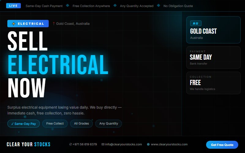 Best Non-Moving Stock Buyers for Electrical in Gold Coast, Australia — 2026