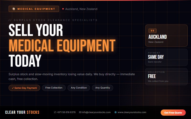 Top Surplus Medical Equipment Buyers in New Zealand — Auckland, New Zealand Collection Available