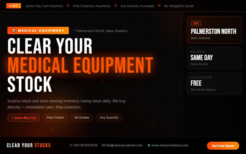 Why Palmerston North, New Zealand Companies Choose Clear Your Stocks for Medical Equipment Clearance