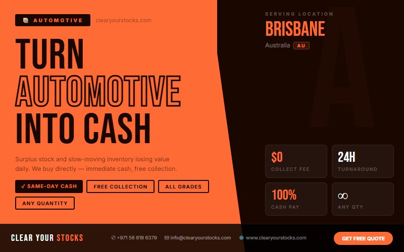 Struggling with Unsold Automotive in Brisbane, Australia? Here Is the Fastest Solution
