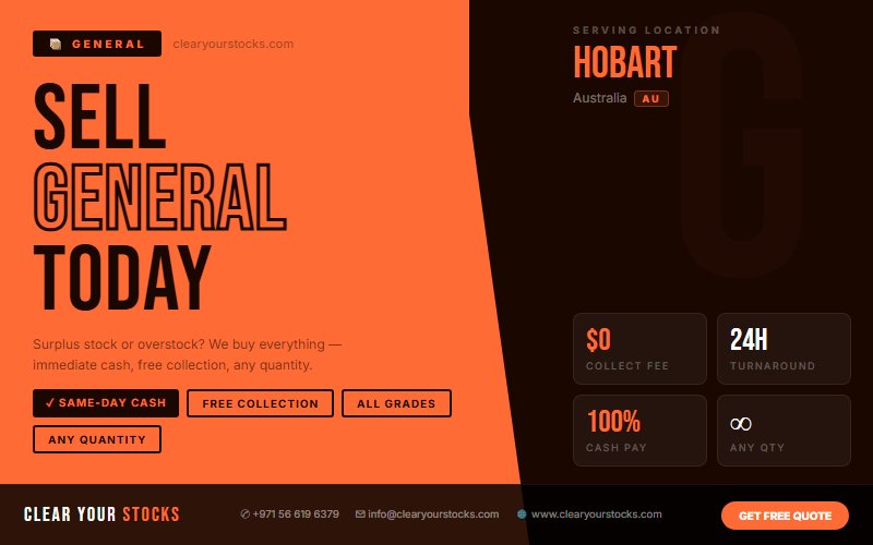 Why Hobart, Australia Companies Choose Clear Your Stocks for General Clearance