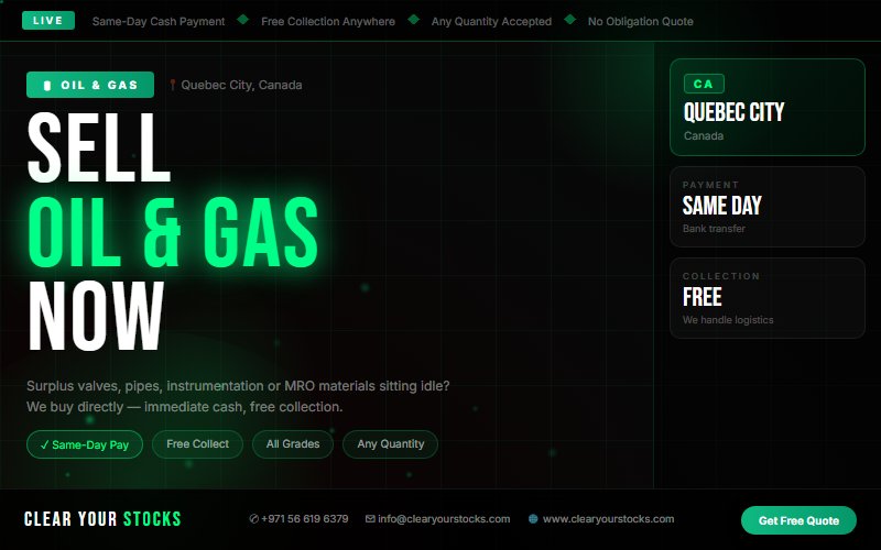 Unsold Oil & Gas Stock Buyers in Quebec City, Canada — Recover Your Capital Today