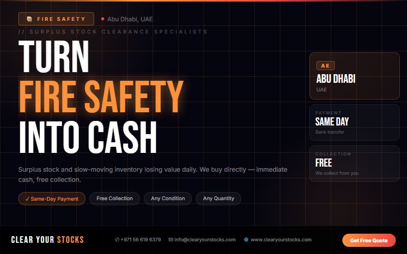 Trusted Surplus Stock Buyers for Fire Safety in Abu Dhabi, UAE — 2026 Guide