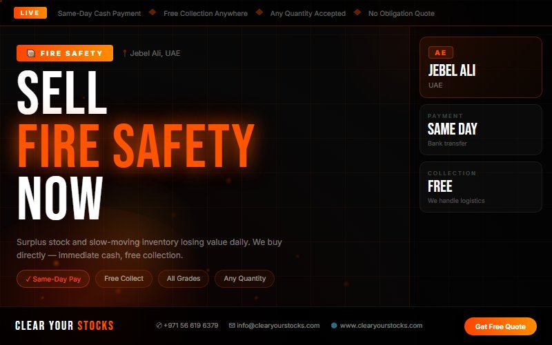 Why Jebel Ali, UAE Companies Choose Clear Your Stocks for Fire Safety Clearance
