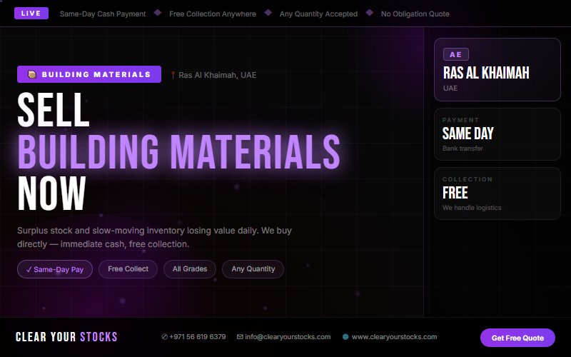 Trusted Surplus Stock Buyers for Building Materials in Ras Al Khaimah, UAE — 2026 Guide
