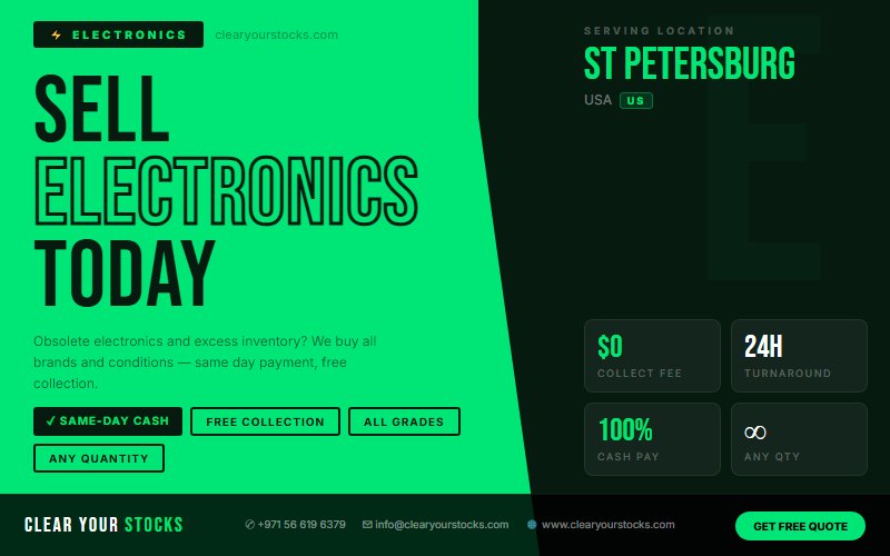 Trusted Surplus Stock Buyers for Electronics in St Petersburg, USA — 2026 Guide
