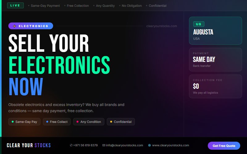 Why Augusta, USA Companies Choose Clear Your Stocks for Electronics Clearance