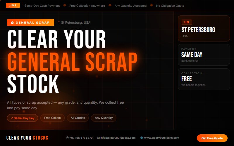 Your General Scrap Inventory Is Losing Value in St Petersburg, USA — Sell It Today