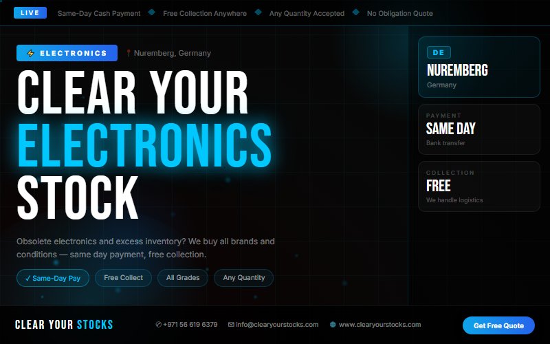 Unsold Electronics Stock Buyers in Nuremberg, Germany — Recover Your Capital Today