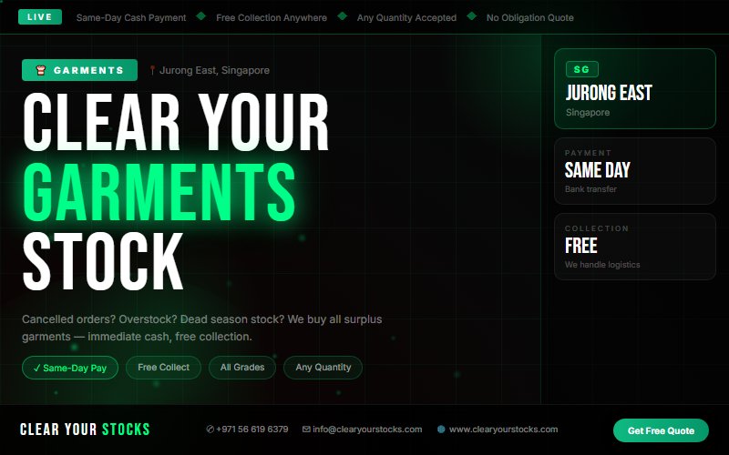 Trusted Surplus Stock Buyers for Garments in Jurong East, Singapore — 2026 Guide