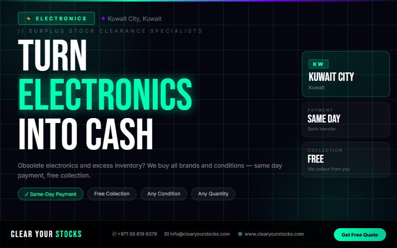 Excess and Obsolete Electronics Stock Clearance in Kuwait City, Kuwait — 2026