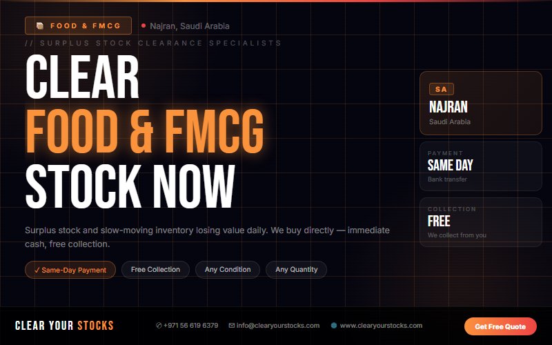 Best Non-Moving Stock Buyers for Food & FMCG in Najran, Saudi Arabia — 2026