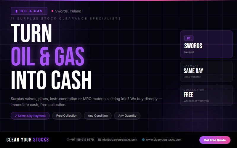 Looking for Dead Oil & Gas Stock Buyers Near Swords, Ireland? Contact Us Today
