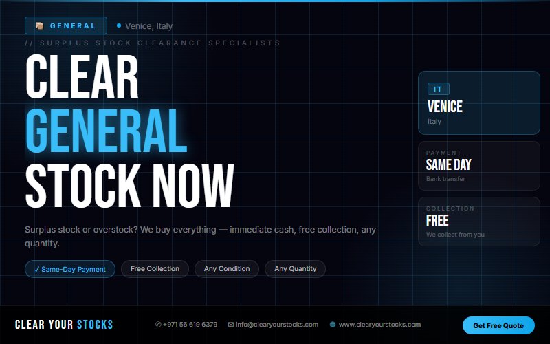 Struggling with Unsold General in Venice, Italy? Here Is the Fastest Solution
