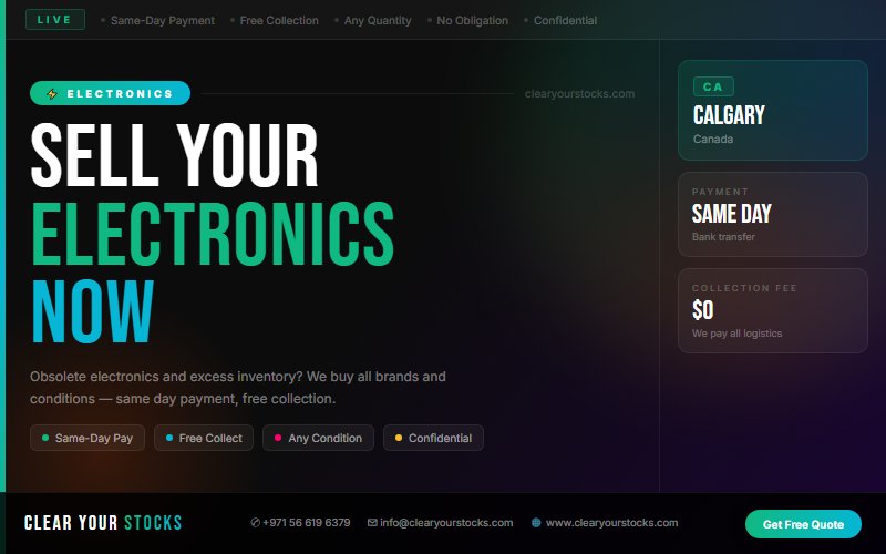 Get Immediate Cash for Your Surplus Electronics Stock in Calgary, Canada Today (Part 2)