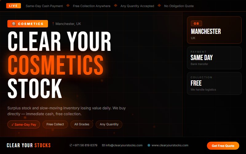 How to Sell Surplus Cosmetics Stock in Manchester, UK and Get Paid the Same Day