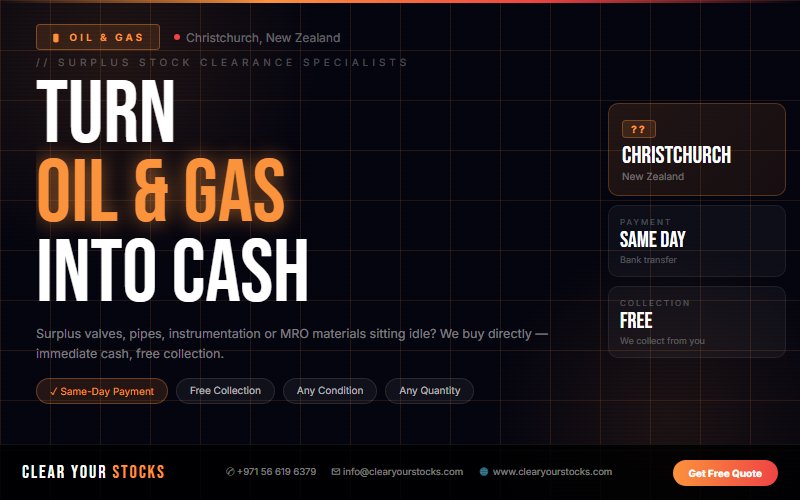 Non-Moving Oil & Gas Stock Buyers in New Zealand — Serving Christchurch, New Zealand and Beyond