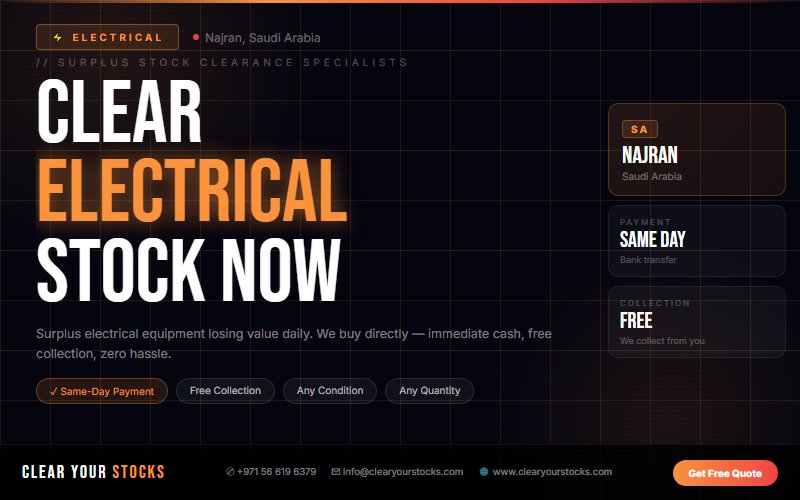 Trusted Surplus Stock Buyers for Electrical in Najran, Saudi Arabia — 2026 Guide