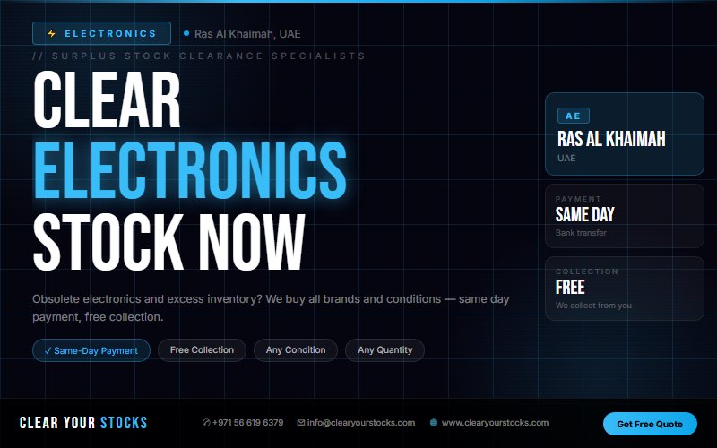 Trusted Surplus Stock Buyers for Electronics in Ras Al Khaimah, UAE — 2026 Guide