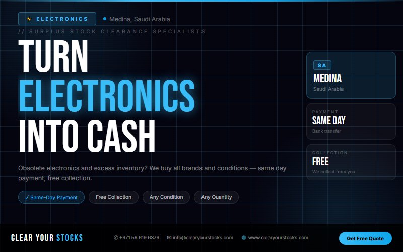 Looking for Dead Electronics Stock Buyers Near Medina, Saudi Arabia? Contact Us Today