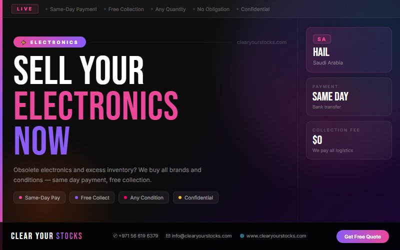 Electronics Surplus Stock in Hail, Saudi Arabia: Your Complete 2026 Selling Guide