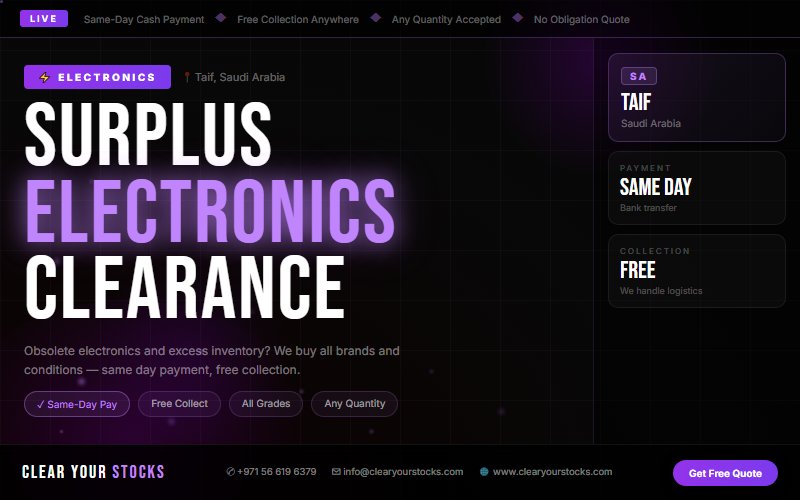 Best Non-Moving Stock Buyers for Electronics in Taif, Saudi Arabia — 2026
