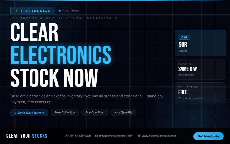 Turn Your Dead Electronics Inventory Into Instant Cash in Sur, Oman
