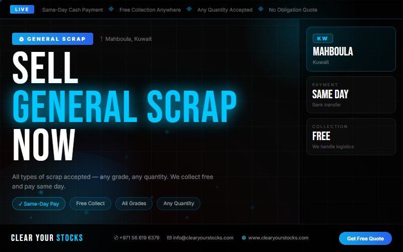 Trusted Surplus Stock Buyers for General Scrap in Mahboula, Kuwait — 2026 Guide