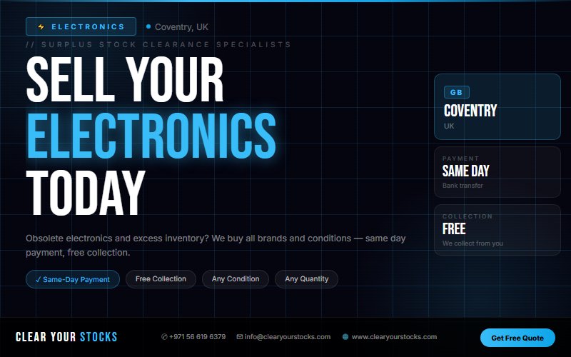 Struggling with Unsold Electronics in Coventry, UK? Here Is the Fastest Solution