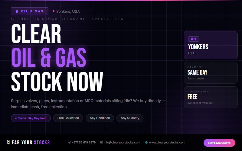 Struggling with Unsold Oil & Gas in Yonkers, USA? Here Is the Fastest Solution