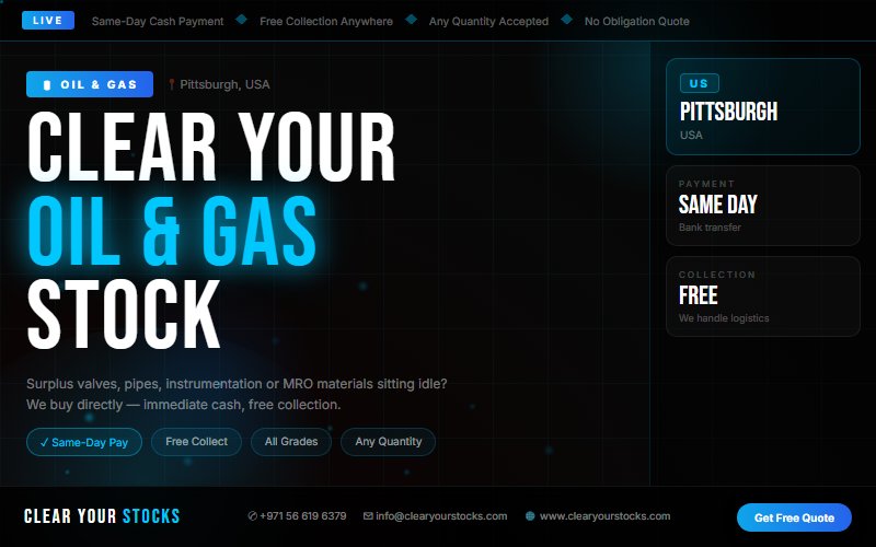Non-Moving Stock Buyers USA — Oil & Gas | Pittsburgh, USA Same Day Pay