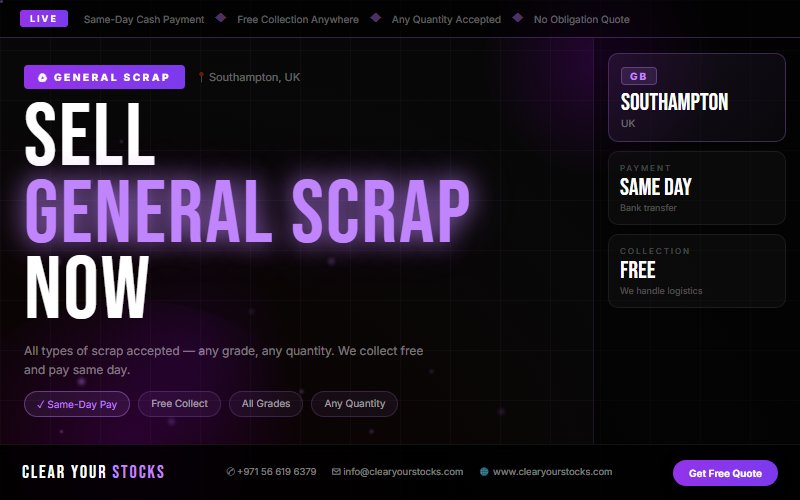General Scrap Surplus Stock in Southampton, UK: Your Complete 2026 Selling Guide