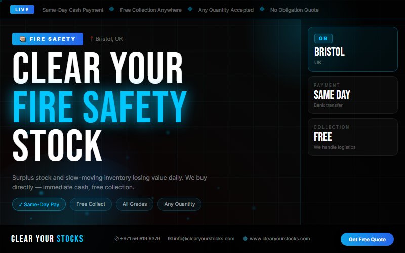 Looking for Dead Fire Safety Stock Buyers Near Bristol, UK? Contact Us Today