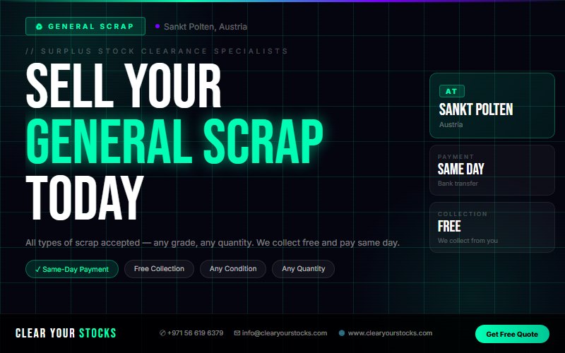 Trusted Surplus Stock Buyers for General Scrap in Sankt Polten, Austria — 2026 Guide