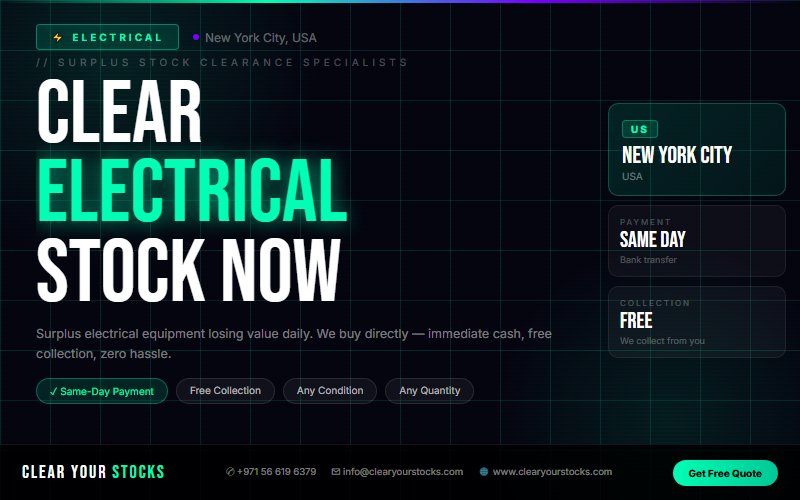 Obsolete Electrical Inventory in New York City, USA — Turn It Into Cash Now