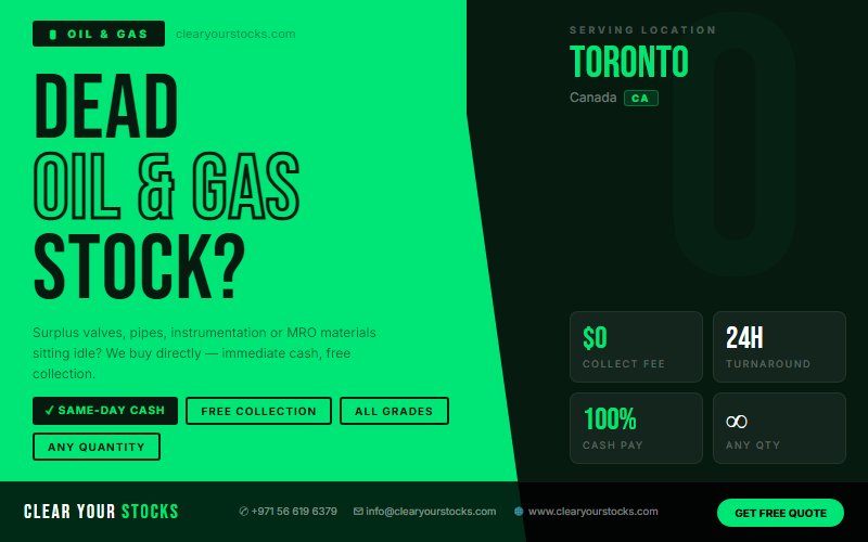 Best Non-Moving Stock Buyers for Oil & Gas in Toronto, Canada — 2026