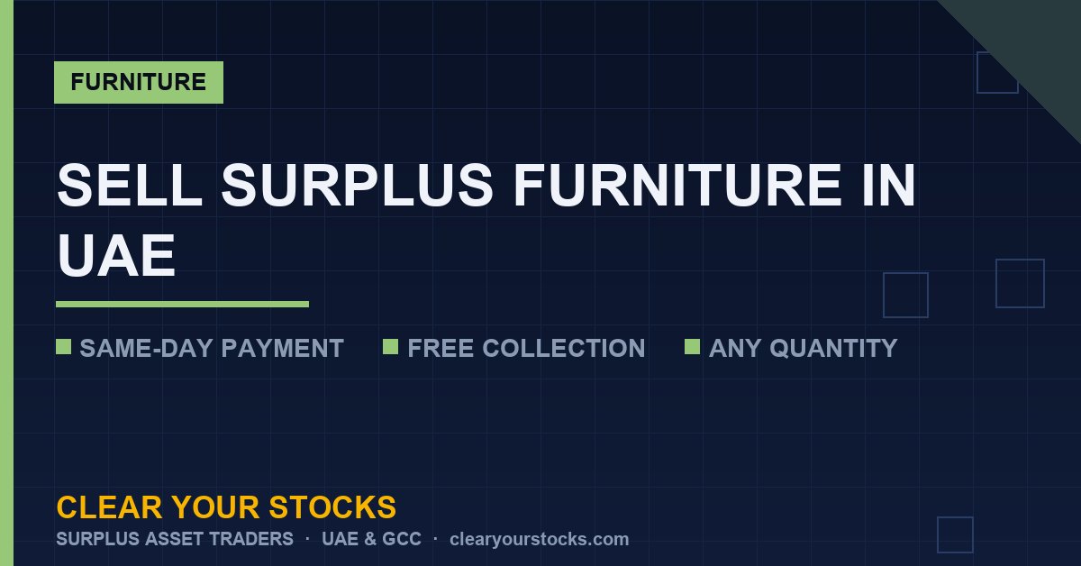 Selling Surplus Furniture in UAE: Tips for Getting the Best Price