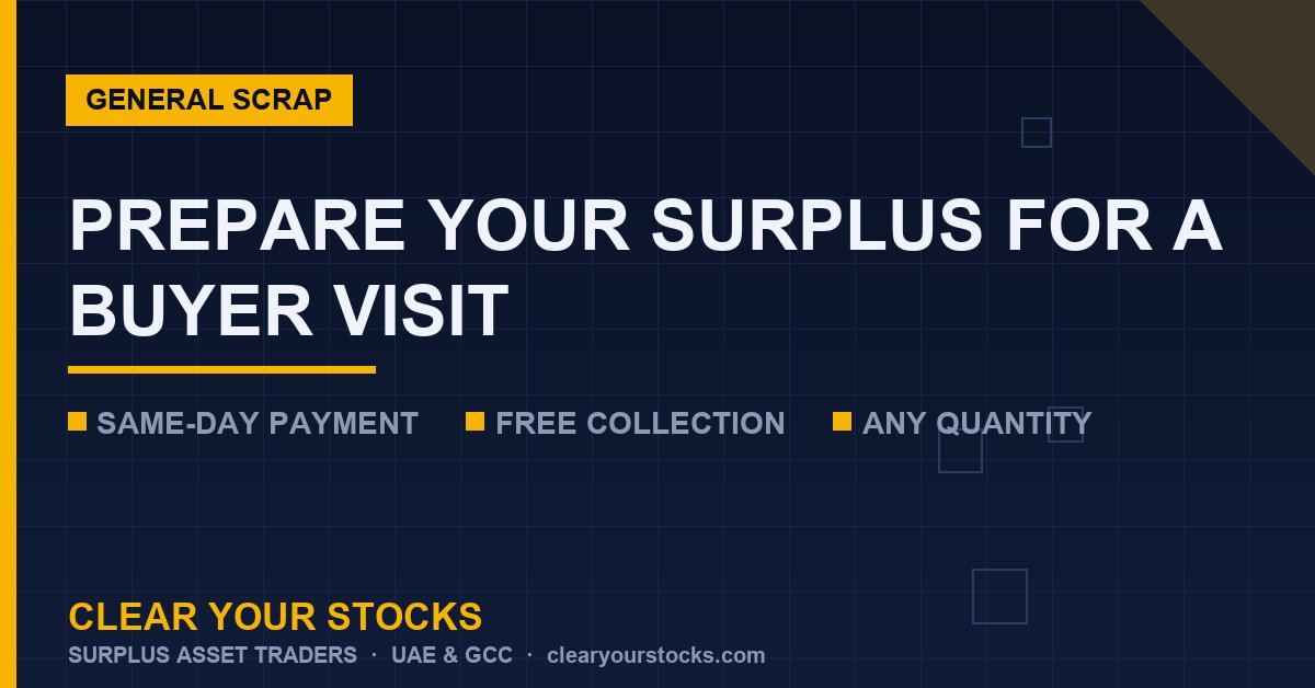 How to Prepare Your Surplus Inventory for a Buyer's Visit