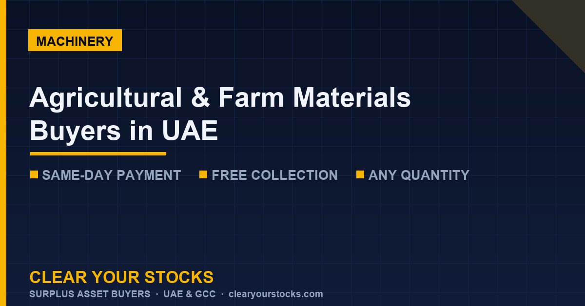 Agricultural & Farm Materials Buyers in UAE