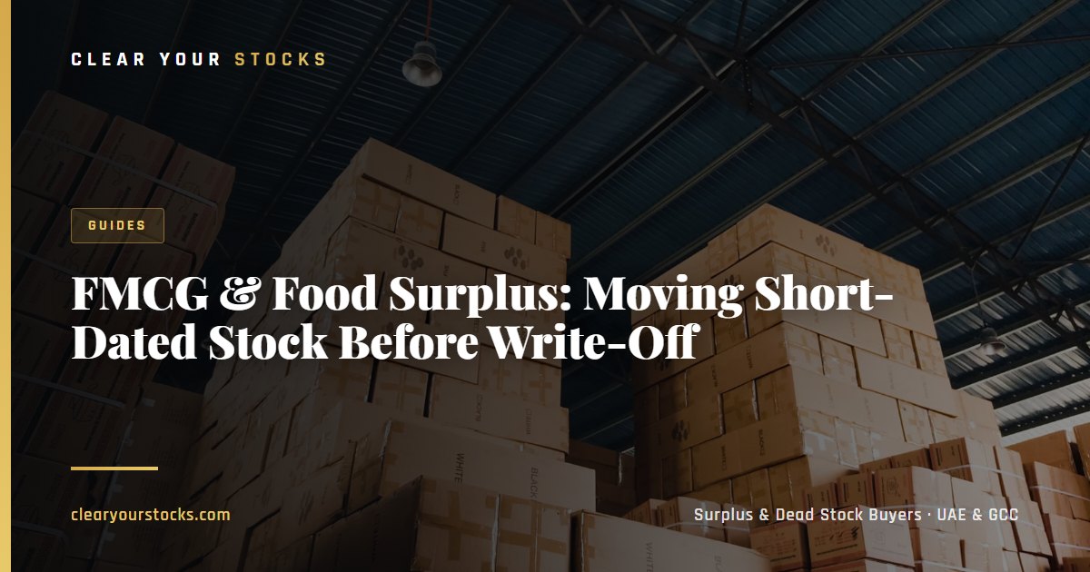 FMCG & Food Surplus: Moving Short-Dated Stock Before Write-Off