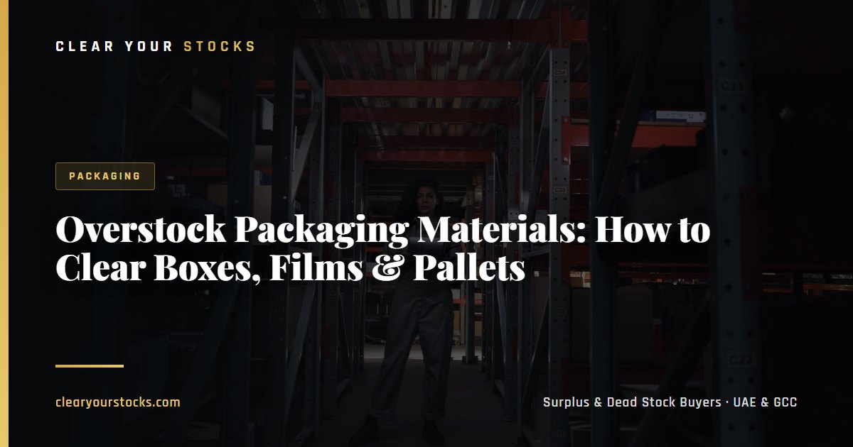 Overstock Packaging Materials: How to Clear Boxes, Films & Pallets