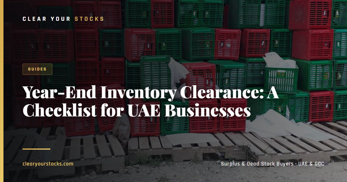 Year-End Inventory Clearance: A Checklist for UAE Businesses