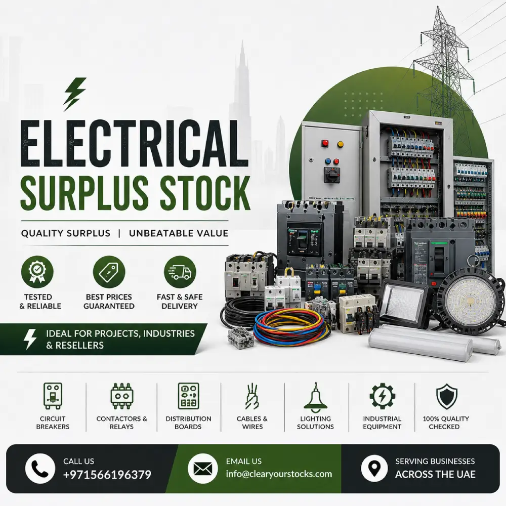 Electrical Surplus Buyers UAE | Cable & Switchgear Buyers | Clear Your Stocks