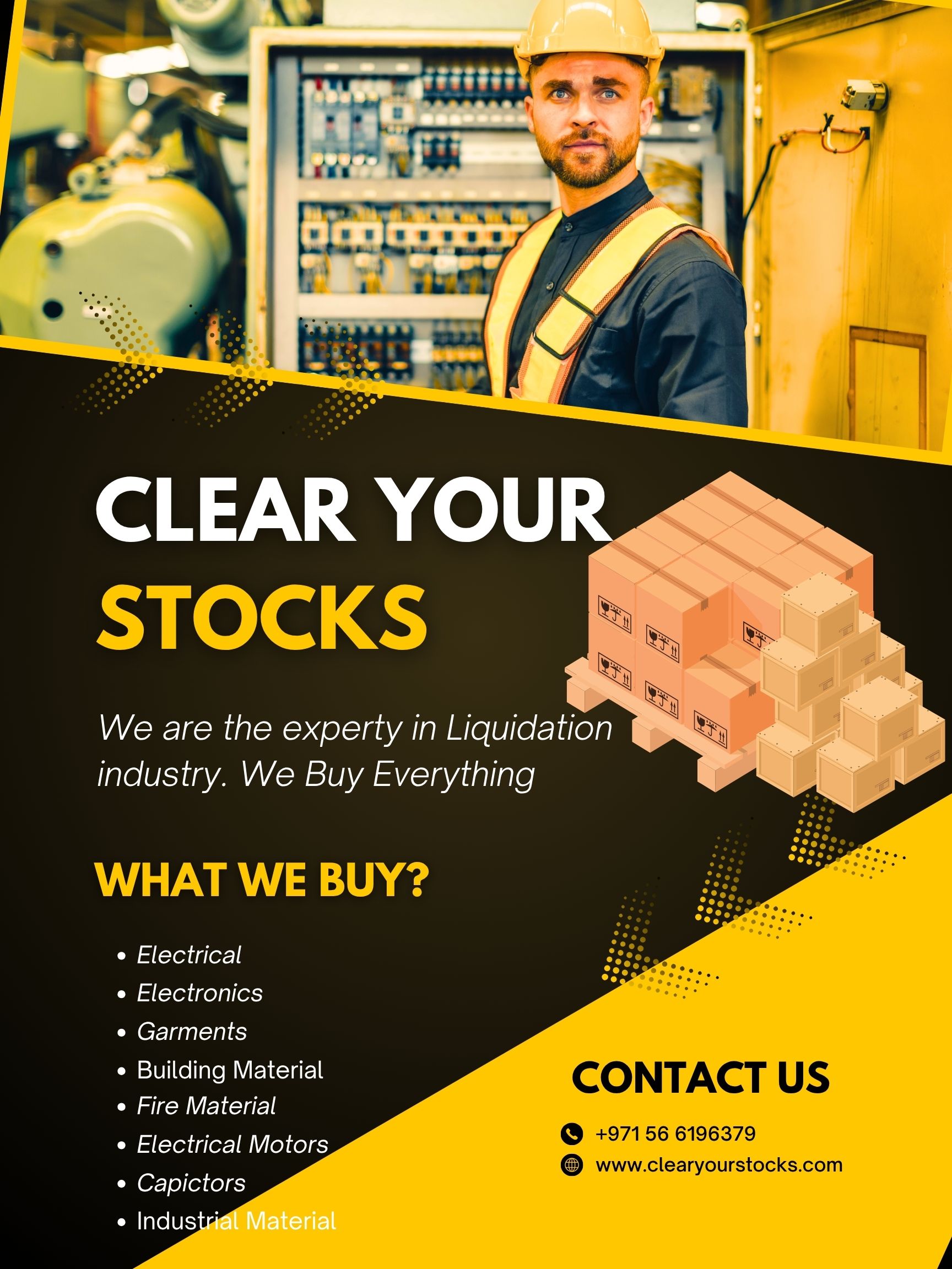 Clear Your Stocks – Your Go-To Buyer of Aging & Excess Electrical Inventory in Abu Dhabi
